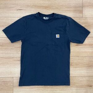 Carhartt Men's Dark Blue Short Sleeve Tee